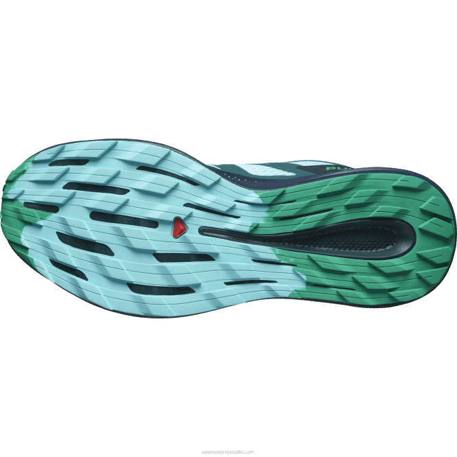 SalomonLF4H1460 erkek arazi koşu ayakkabısı - pulsar izi mavi parlaklık/karbon/zümrüt