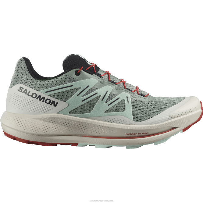 SalomonLF4H1464 erkek arazi koşu ayakkabısı - pulsar izi nilüfer yaprağı/ağartılmış aqua/acı sos
