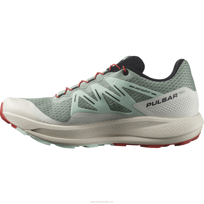 SalomonLF4H1464 erkek arazi koşu ayakkabısı - pulsar izi nilüfer yaprağı/ağartılmış aqua/acı sos