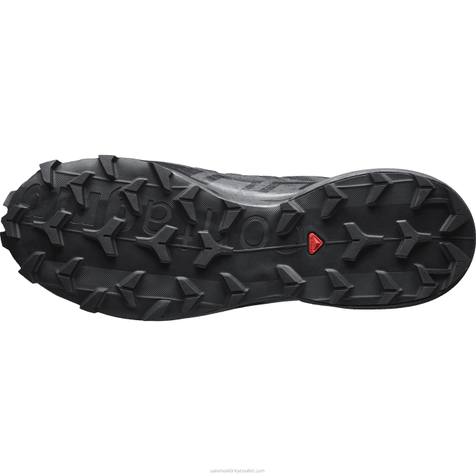 SalomonLF4H1465 erkek patika koşu ayakkabısı - speedcross 6 gore-tex siyah/hayalet