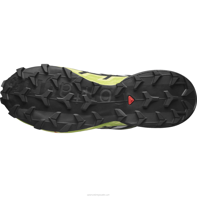 SalomonLF4H1468 erkek patika koşu ayakkabısı - speedcross 6 gore-tex ay kayası/siyah/güneşli kireç