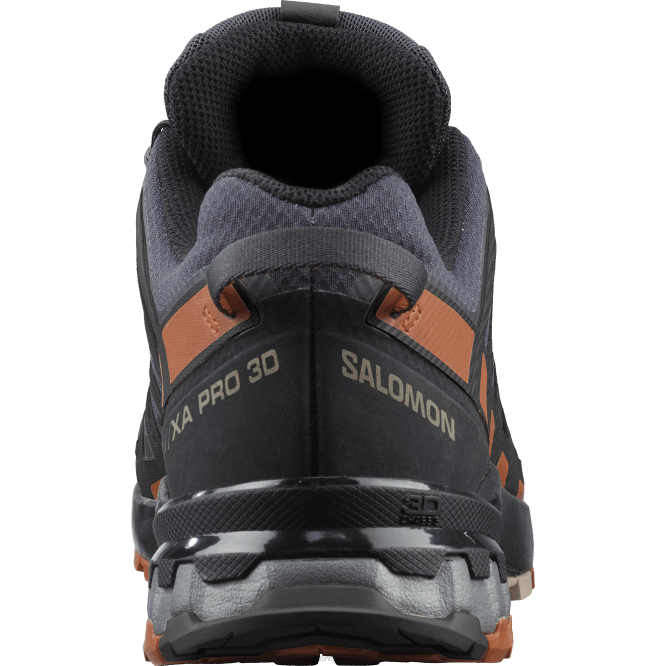 SalomonLF4H1472 erkek arazi koşu ayakkabısı - xa pro 3d v8 gore-tex geniş abanoz/karamel kafe/siyah