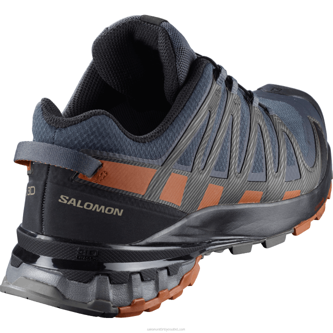 SalomonLF4H1472 erkek arazi koşu ayakkabısı - xa pro 3d v8 gore-tex geniş abanoz/karamel kafe/siyah