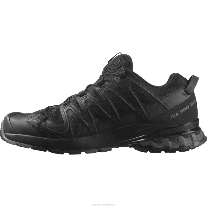 SalomonLF4H1474 erkek arazi koşu ayakkabısı - xa pro 3d v8 geniş siyah/mıknatıs