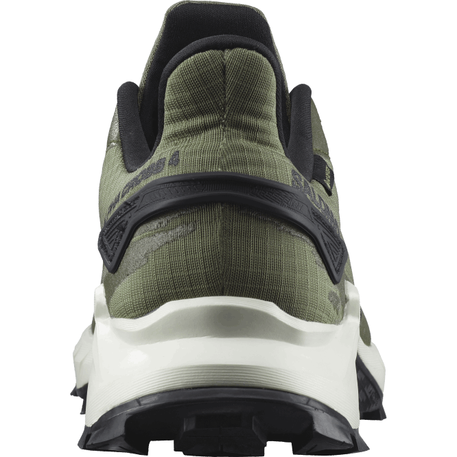 SalomonLF4H1476 erkek patika koşu ayakkabısı - alphacross 4 gore-tex derin liken yeşili/vanilyalı buz/zeytin gecesi