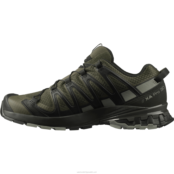 SalomonLF4H1478 erkek arazi koşusu ayakkabısı - xa pro 3d v8 üzüm yaprağı/turba/gölge