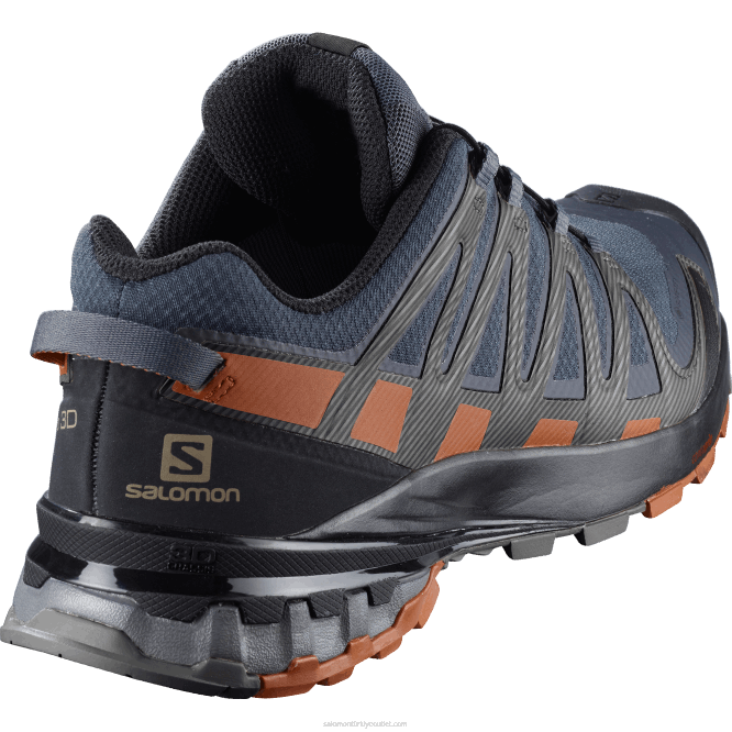 SalomonLF4H1481 erkek arazi koşu ayakkabısı - xa pro 3d v8 gore-tex abanoz/karamel kafe/siyah