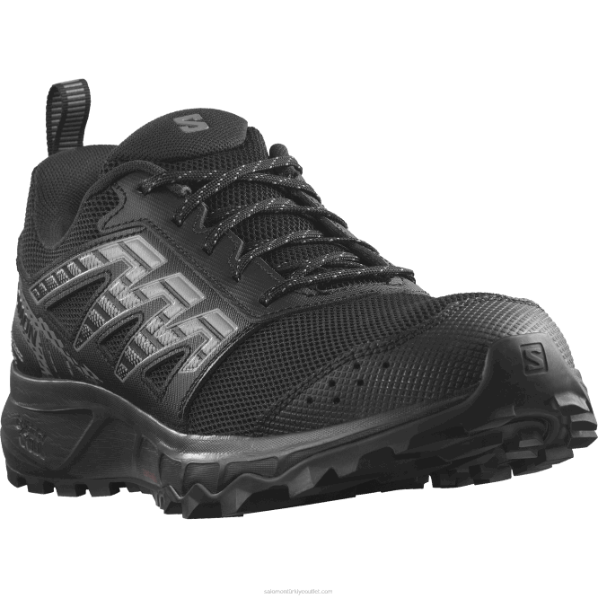 SalomonLF4H1486 erkek koşu ayakkabısı - dolaşmak siyah/kalaylı/don grisi