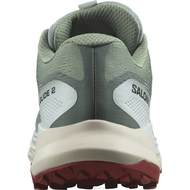 SalomonLF4H1489 Kadın arazi koşu ayakkabısı - ultra glide 2 nilüfer yaprağı/ağartılmış aqua/acı sos