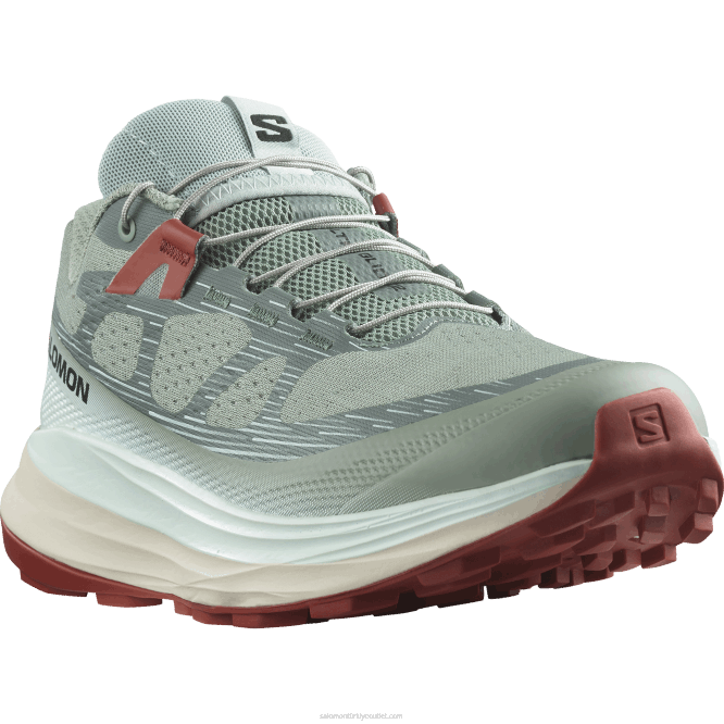 SalomonLF4H1489 Kadın arazi koşu ayakkabısı - ultra glide 2 nilüfer yaprağı/ağartılmış aqua/acı sos