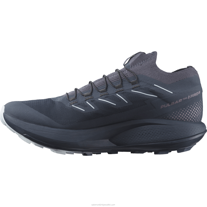 SalomonLF4H1493 Kadın arazi koşu ayakkabısı - pulsar trail pro 2 karbon/orkide çiçeği/kutup buzu
