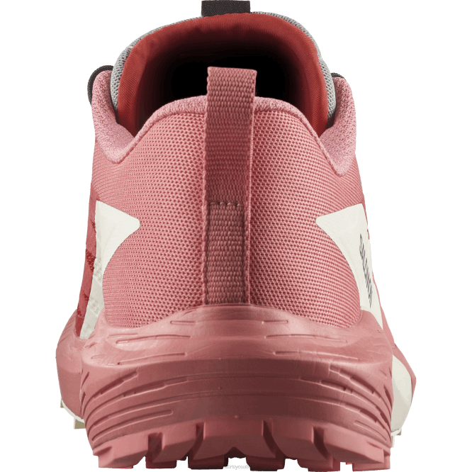 SalomonLF4H1498 Kadın arazi koşu ayakkabısı - sense ride 5 çay gülü/ateş kırmızısı/vanilyalı buz