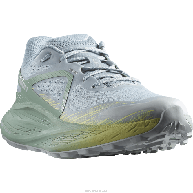 SalomonLF4H1501 Kadın arazi koşu ayakkabısı - glide max tr taş mavisi/granit yeşili/inci mavisi