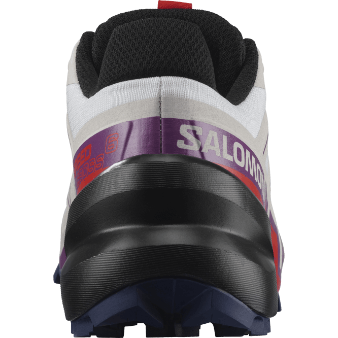 SalomonLF4H1506 Kadın arazi koşu ayakkabısı - speedcross 6 beyaz/köpüklü üzüm/ateş kırmızısı
