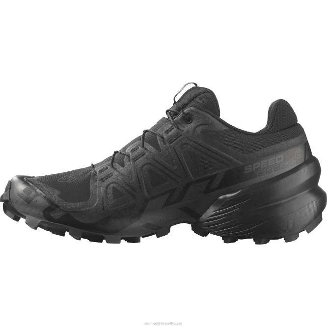 SalomonLF4H1507 Kadın arazi koşu ayakkabısı - speedcross 6 siyah/hayalet