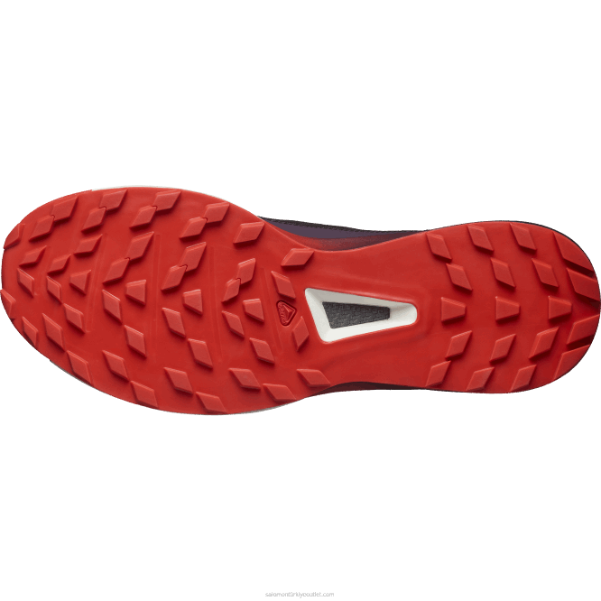 SalomonLF4H1508 Kadın arazi koşu ayakkabısı - s/lab ultra 3 erik mükemmel/ateş kırmızısı/beyaz
