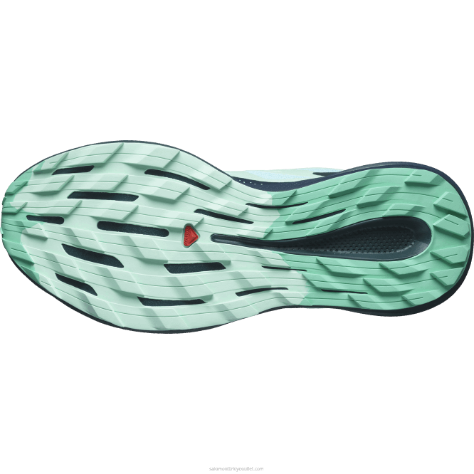 SalomonLF4H1513 kadın arazi koşu ayakkabısı - pulsar izi mavi parlaklık/karbon/yucca