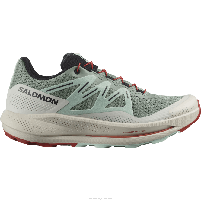 SalomonLF4H1514 kadın arazi koşu ayakkabısı - pulsar izi nilüfer yaprağı/ağartılmış aqua/acı sos