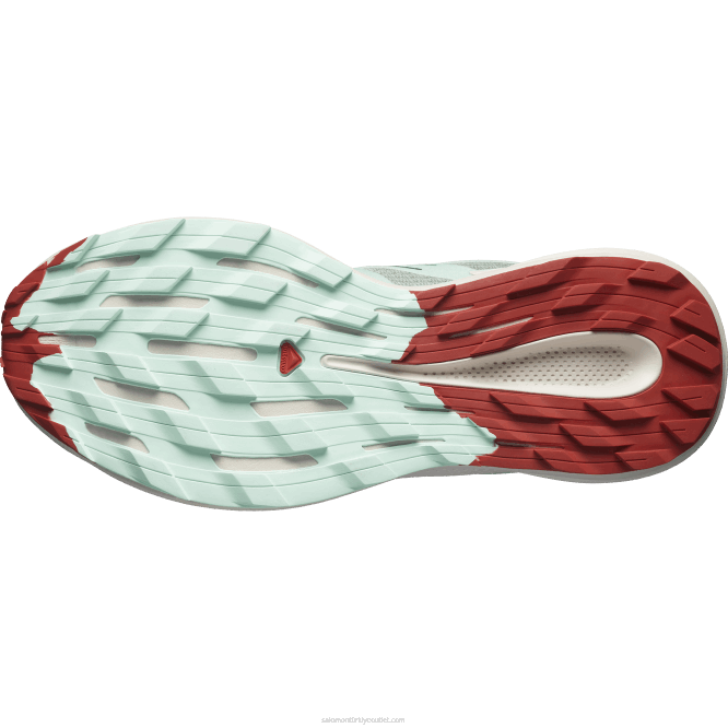 SalomonLF4H1514 kadın arazi koşu ayakkabısı - pulsar izi nilüfer yaprağı/ağartılmış aqua/acı sos