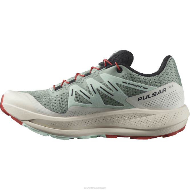 SalomonLF4H1514 kadın arazi koşu ayakkabısı - pulsar izi nilüfer yaprağı/ağartılmış aqua/acı sos