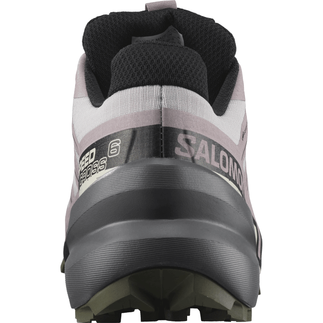 SalomonLF4H1515 Kadın arazi koşu ayakkabısı - speedcross 6 gore-tex gül külü/siyah/zeytin gecesi