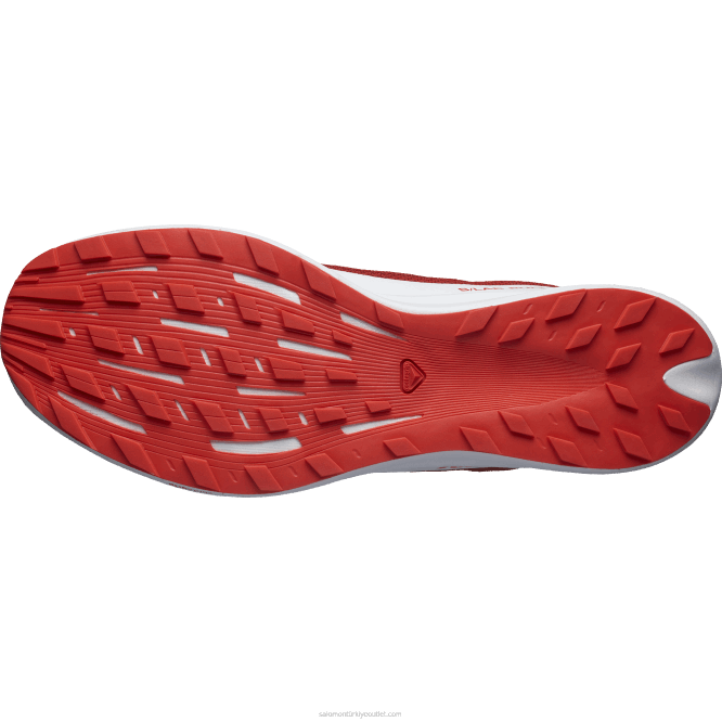SalomonLF4H1519 Kadın arazi koşu ayakkabısı - s/lab pulsar 2 ateşli kırmızı/beyaz
