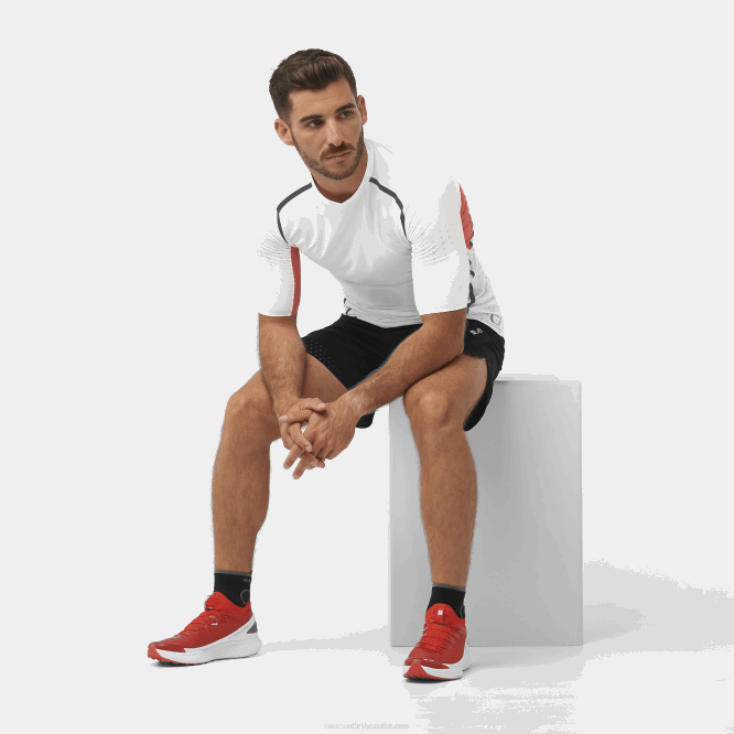 SalomonLF4H1519 Kadın arazi koşu ayakkabısı - s/lab pulsar 2 ateşli kırmızı/beyaz