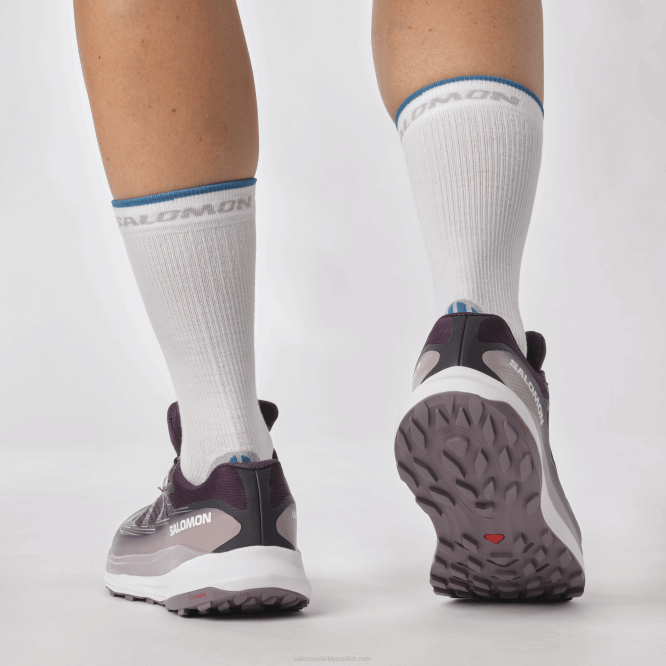 SalomonLF4H1520 Kadın arazi koşu ayakkabısı - ultra glide 2 gore-tex itüzümü/beyaz/ay manzarası