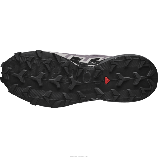 SalomonLF4H1522 Kadın arazi koşu ayakkabısı - speedcross 6 geniş ay manzarası/siyah/gül külü