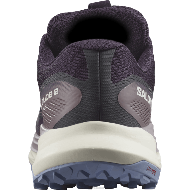 SalomonLF4H1525 Kadın arazi koşu ayakkabısı - ultra glide 2 geniş itüzümü/vanilyalı buz/huzur