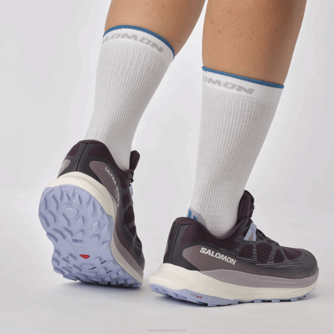 SalomonLF4H1525 Kadın arazi koşu ayakkabısı - ultra glide 2 geniş itüzümü/vanilyalı buz/huzur