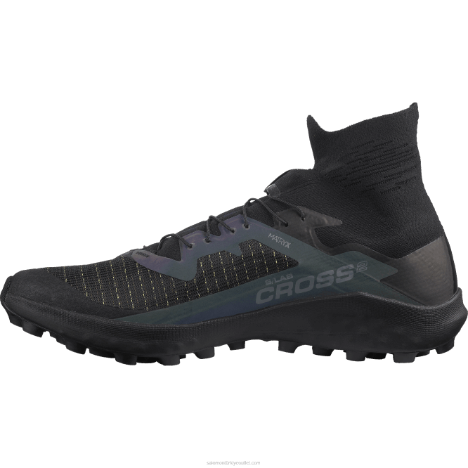 SalomonLF4H1526 Kadın arazi koşu ayakkabısı - s/lab cross 2 siyah