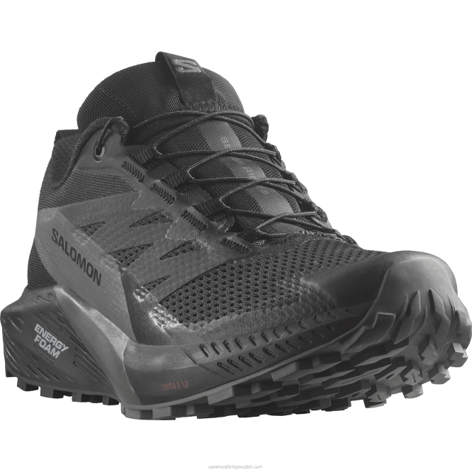 SalomonLF4H1527 kadın arazi koşu ayakkabısı - sense ride 5 gore-tex siyah/mıknatıs