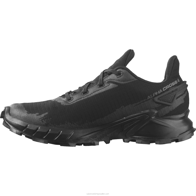 SalomonLF4H1530 kadın koşu ayakkabısı - alphacross 4 gore-tex siyah