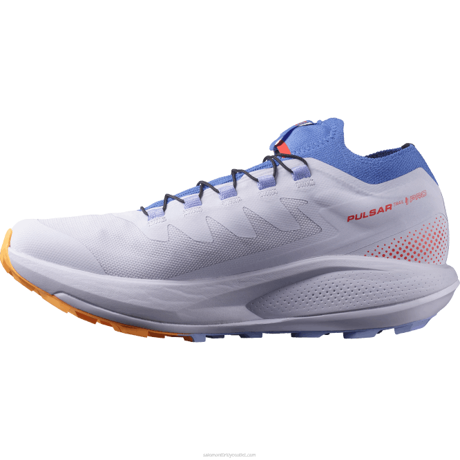 SalomonLF4H1534 kadın arazi koşu ayakkabısı - pulsar trail pro mor funda/amparo mavisi/yanan turuncu