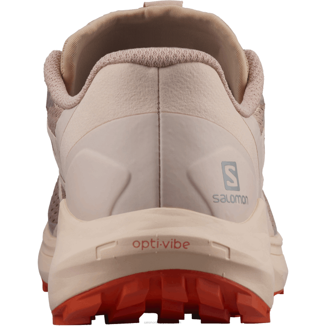 SalomonLF4H1536 Kadın arazi koşu ayakkabısı - sense ride 4 sirocco/şeftali keskin/kırmızı turuncu