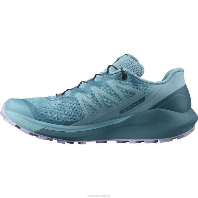 SalomonLF4H1537 Kadın arazi koşu ayakkabısı - sense ride 4 delphinium mavisi/yeşilbaş mavisi/lavanta