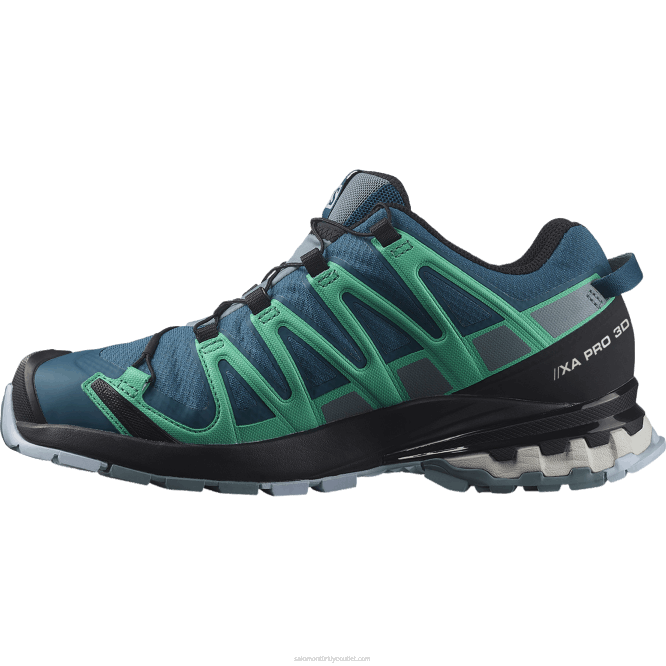 SalomonLF4H1539 Kadın arazi koşu ayakkabısı - xa pro 3d v8 gore-tex lejyon mavisi/asker/nane yaprağı