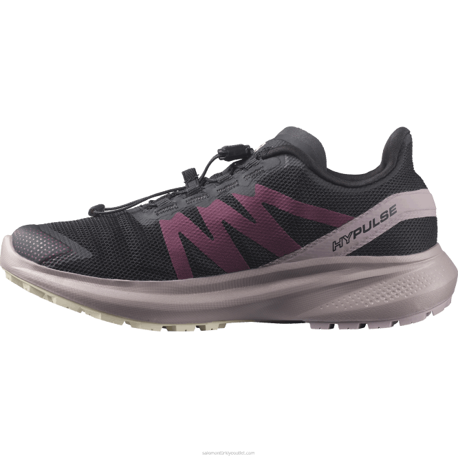 SalomonLF4H1542 kadın arazi koşu ayakkabısı - hypulse kara/bıldırcın/yağmurlu gün