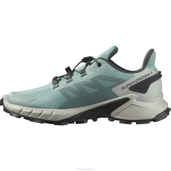 SalomonLF4H1543 Kadın arazi koşu ayakkabısı - supercross 4 akifer/ay taşı/abanoz