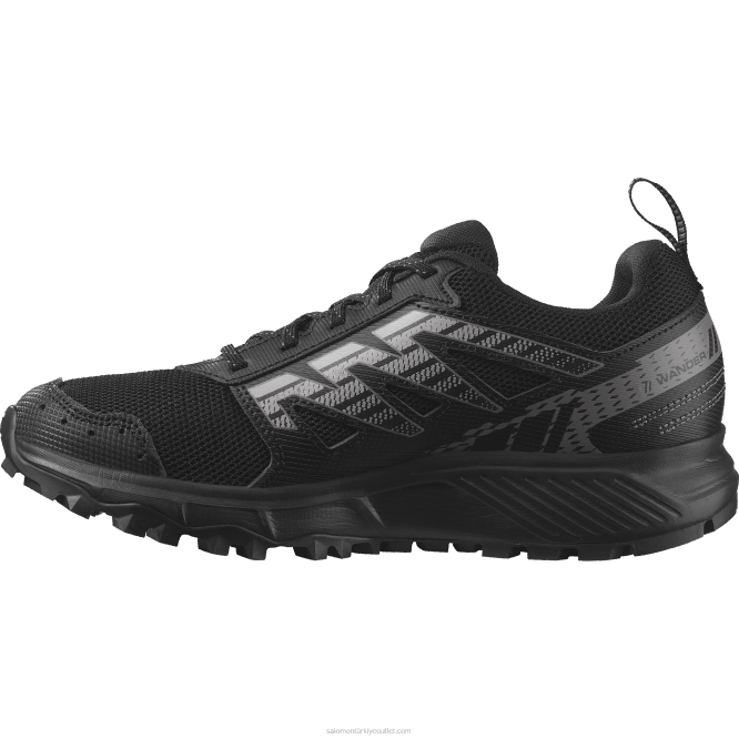 SalomonLF4H1546 kadın koşu ayakkabısı - dolaşmak siyah/erik yavru kedi/martı