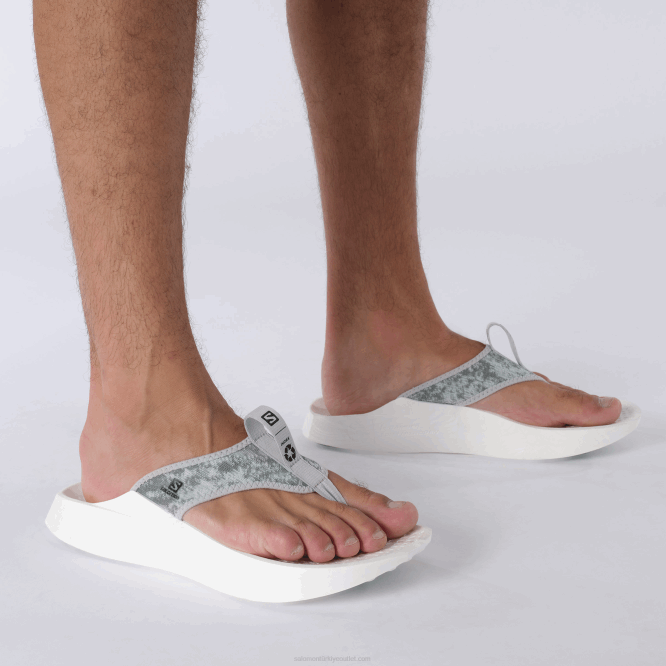 SalomonLF4H1548 Kadın kurtarma ayakkabısı - dizin sonu inci mavisi/asker/beyaz