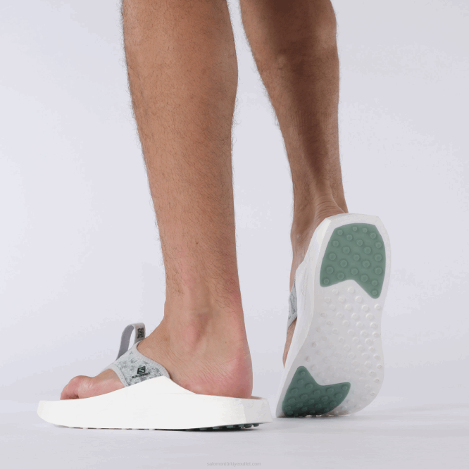 SalomonLF4H1548 Kadın kurtarma ayakkabısı - dizin sonu inci mavisi/asker/beyaz