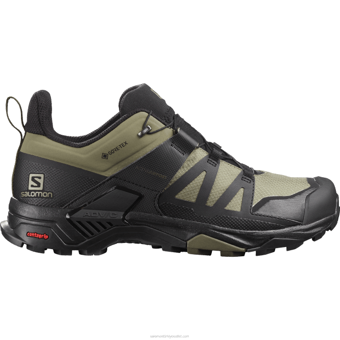 SalomonLF4H16 erkek yürüyüş ayakkabısı - x ultra 4 gore-tex derin liken yeşili/siyah/zeytin gecesi