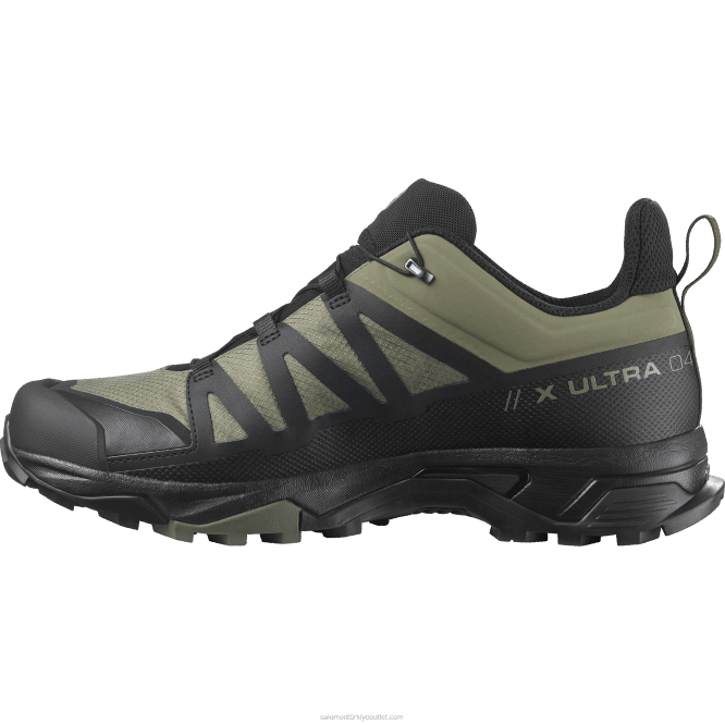 SalomonLF4H16 erkek yürüyüş ayakkabısı - x ultra 4 gore-tex derin liken yeşili/siyah/zeytin gecesi