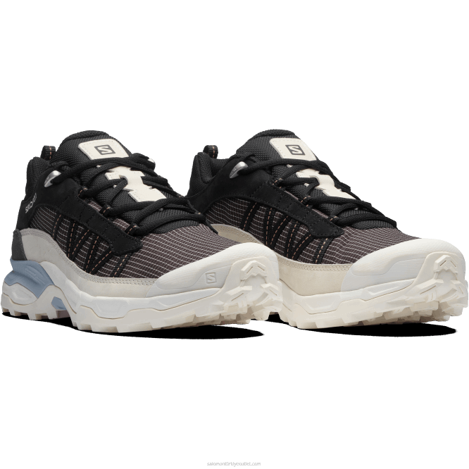 SalomonLF4H173 erkek spor ayakkabı - barınak alçak deri erik çikolata/vanilyalı buz/zen mavisi