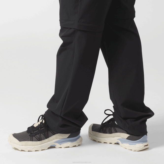 SalomonLF4H173 erkek spor ayakkabı - barınak alçak deri erik çikolata/vanilyalı buz/zen mavisi