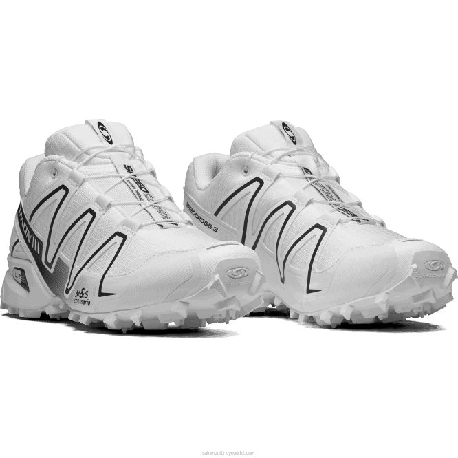 SalomonLF4H178 erkek spor ayakkabı - speedcross 3 beyaz/alaşım