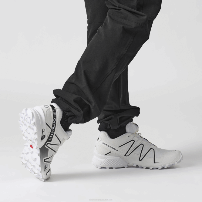 SalomonLF4H178 erkek spor ayakkabı - speedcross 3 beyaz/alaşım