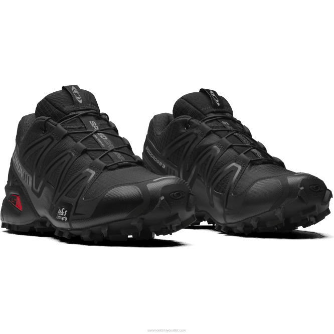 SalomonLF4H179 erkek spor ayakkabı - speedcross 3 siyah/sessiz gölge